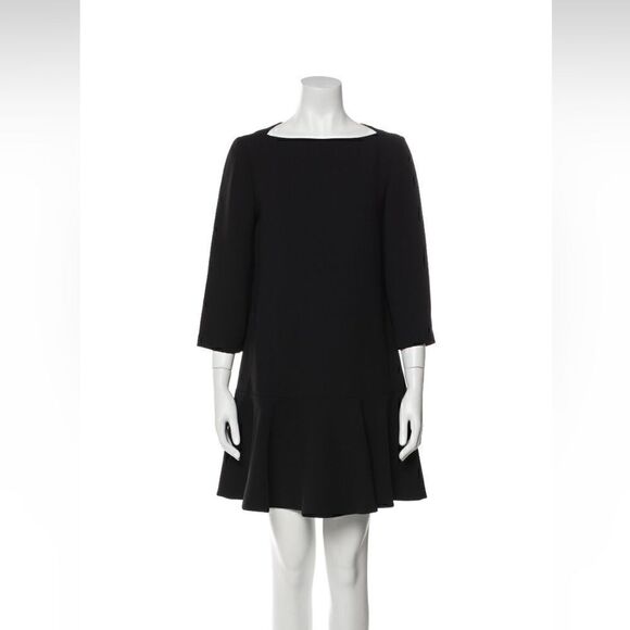 Kate Spade Black Boat Neck Mini Dress 2 - Picture 1 of 6